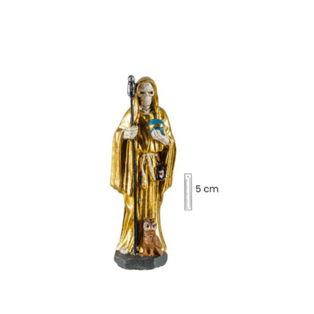 Figura Santa Muerte | 8435266166962 | Figura Santa Muerte 5 cm - Dorada - Resina Extra