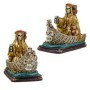 Figura Santa Muerte en Barca 21 cm - Dorada - Resina Extra | Tienda Esotérica Changó