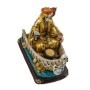 Figura Santa Muerte en Barca 21 cm - Dorada - Resina Extra | Tienda Esotérica Changó