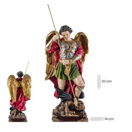 Imagen Arcángel San Miguel con Armadura | 8435266160724 | Imagen Arcángel San Miguel con Armadura 30 cm - Resina Extra