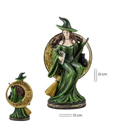Figura Bruja Verde | 8435266161851 | Figura Bruja Verde 20 cm - Resina Extra