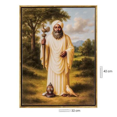 Cuadro Obatala | 8435266167617 | Cuadro Obatala 30 x 40 cm - Marco Dorado