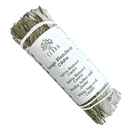 Atado de Salvia Banca + Cedro 25-30 gr 10 cm