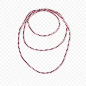 Collar de Santería Changó Premium 90 cm rojo y blanco