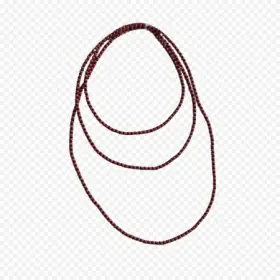 Collar de Santería Eleguá Premium 90 cm negro y rojo