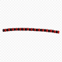Detalle del collar de Eleguá con cuenta fina negra y roja