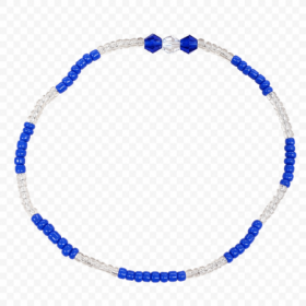 Ilde de Santería Yemayá Premium 14 cm azul y cristal