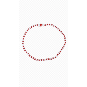Ilde de Santería Changó Premium 14 cm rojo y blanco