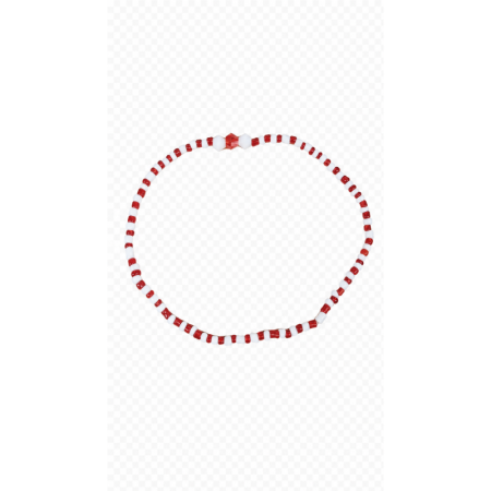 Ilde de Santería Changó Premium 14 cm rojo y blanco