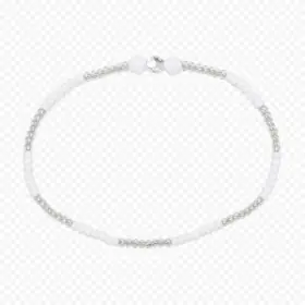 Ilde de Santería Obatalá Premium 14 cm blanco y cristal