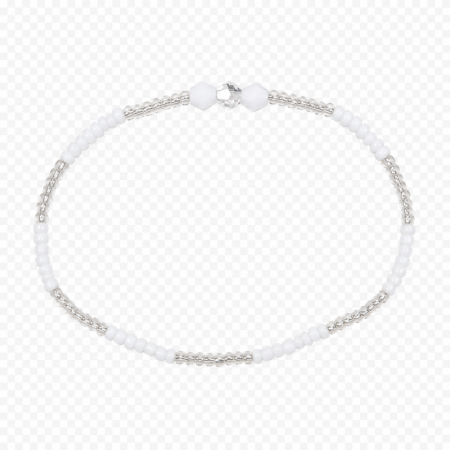 Ilde de Santería Obatalá Premium 14 cm blanco y cristal
