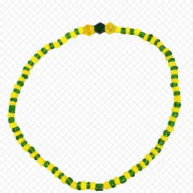 Ilde de Santería Orula Orunmila Premium 14 cm amarillo y verde