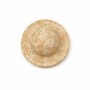 Sombrero de Eleggua de paja natural 5 cm para altar yoruba