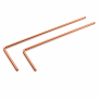 Varillas de Radiestesia de Cobre 30 x 12 cm – Juego de 2 Unidades