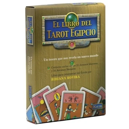 Tarot El libro del Tarot Egipcio (Set) (Kier) | Tienda Esotérica Changó