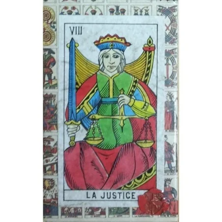 Tarot Classico Tarocco di Marsiglia (FR) (Sello lacre) (Caja de carton con tapa) (Numerado 2500) (Meneghello) | Tienda Esotérica Changó