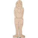 Figura Madera Mujer 15 x 4 cm (Grosor Fino) | Tienda Esotérica Changó