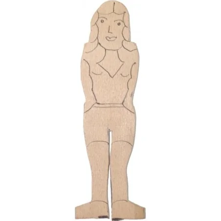 Figura Madera Mujer 15 x 4 cm (Grosor Fino) | Tienda Esotérica Changó