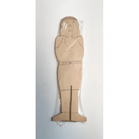 Figura Madera Hombre 15 x 4 cm (Grosor Fino) | Tienda Esotérica Changó