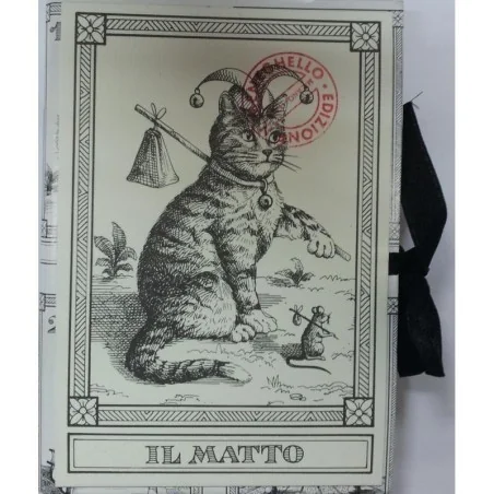 Tarot 22 Arcani Gatti (IT) (Il Meneghello) (Numerados 2000) (Tapas Blancas) 09/17 | Tienda Esotérica Changó