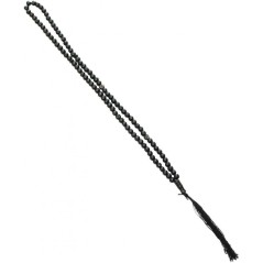 Collar Tibetano Mala Negro (36 cm - Bola 8 mm)