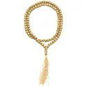 Collar Tibetano Mala Beige (36 cm - Bola 8 mm) | Tienda Esotérica Changó