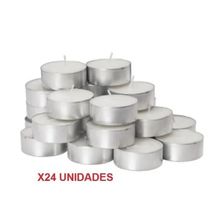 Velita para quemadores Grandes (Pack 24 unidades) 59 mm (9 horas) (Recipiente Aluminio)(Has) | Tienda Esotérica Changó