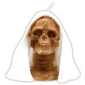 Vela Santa Muerte con Capucha 15 cm - Blanca | Tienda Esotérica Changó