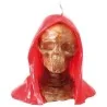 Vela Santa Muerte con Capucha 15 cm - Roja | Tienda Esotérica Changó