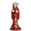 Vela Santa Muerte con Guadaña 16 cm - Rojo | Tienda Esotérica Changó