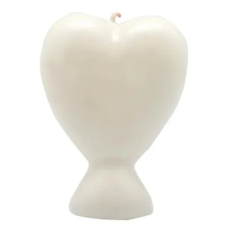 Vela Corazón 9 cm - Blanco | Tienda Esotérica Changó