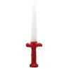 Vela Espada Chango 24 cm - Blanco - Rojo | Tienda Esotérica Changó