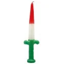 Vela Espada San Jorge 24 cm - Rojo - Blanco - Verde | Tienda Esotérica Changó