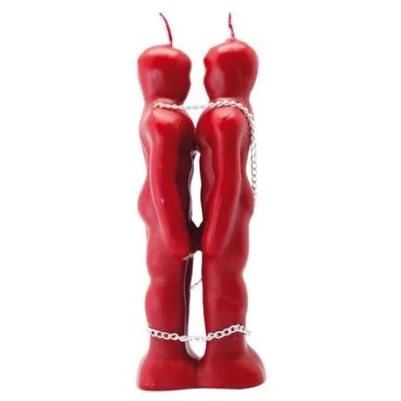 Vela Hombre - Hombre Encadenados 19 cm - Rojo