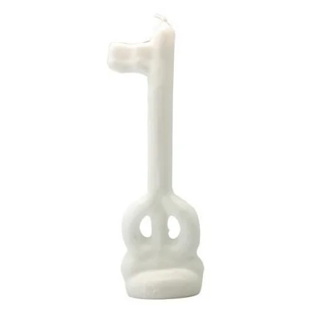 Vela Llave 16 cm - Blanco | Tienda Esotérica Changó