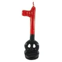 Vela Llave Eleggua 16 cm - Roja - Negra | Tienda Esotérica Changó