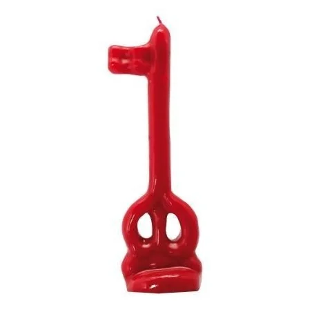 Vela Llave 16 cm - Rojo | Tienda Esotérica Changó