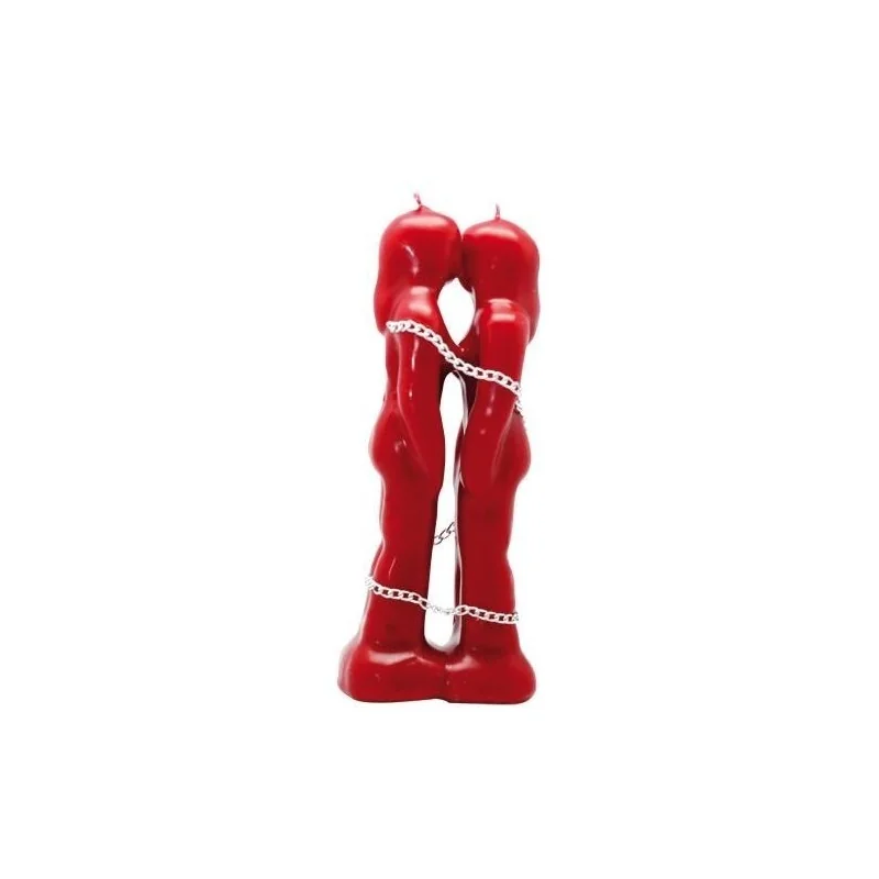 Vela Mujer-Mujer Encadenadas 18 cm - Roja
