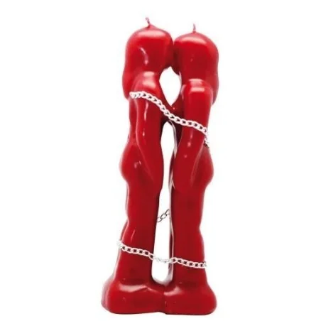 Vela Mujer-Mujer Encadenadas 18 cm - Roja