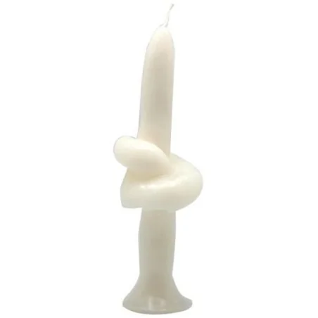 Vela Nudo 20 cm - Blanco | Tienda Esotérica Changó