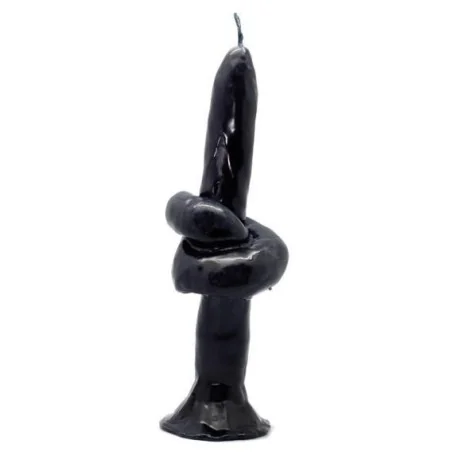 Vela Nudo 20 cm - Negro | Tienda Esotérica Changó