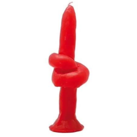 Vela Nudo 20 cm - Rojo | Tienda Esotérica Changó