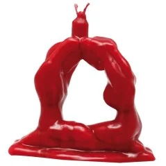 Vela Pareja Corazon Arrodillada 15 cm - Rojo | Tienda Esotérica Changó