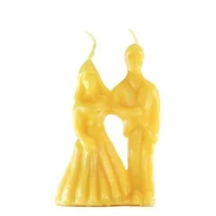 Vela Parejita Matrimonio 10 cm - Amarillo | Tienda Esotérica Changó