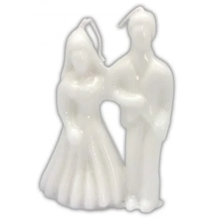 Vela Parejita Matrimonio 10 cm - Blanco