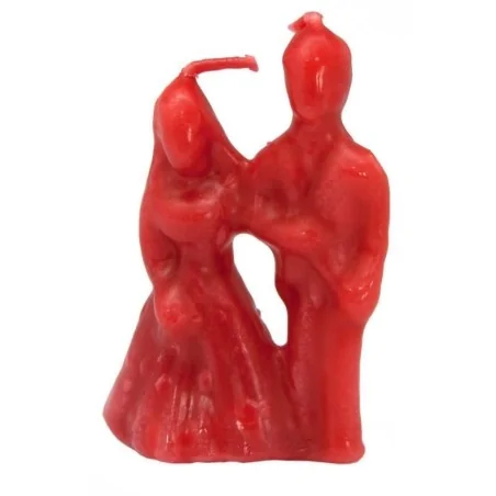 Vela Parejita Matrimonio 10 cm - Rojo