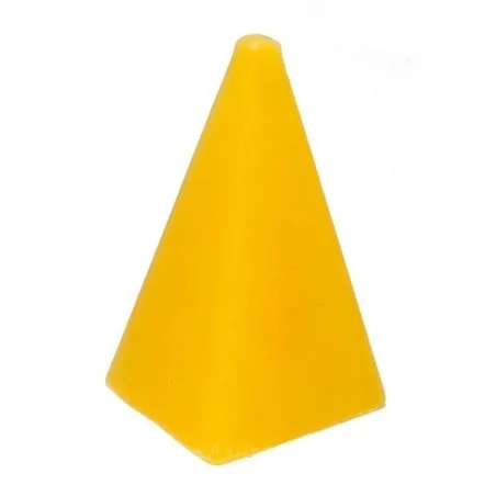 Vela Piramide Mediana 13 cm - Amarillo | Tienda Esotérica Changó