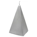 Vela Piramide Mediana 13 cm - Plateado | Tienda Esotérica Changó