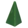 Vela Piramide Mediana 13 cm - Verde | Tienda Esotérica Changó