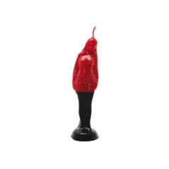 Vela Pomba Gira 14 cm - Rojo - Negro | Tienda Esotérica Changó